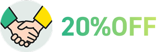20%offのテキスト