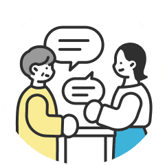 応募者様と面談