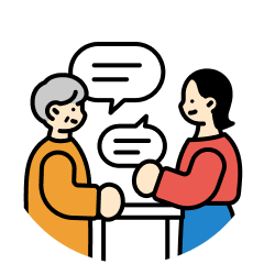 事業者側と面談